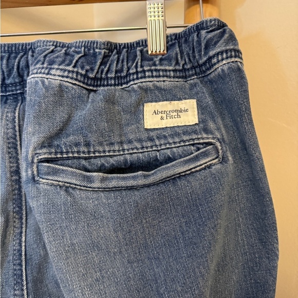 Abercrombie & Fitch Denim Jean Joggers Medium Vintage Y2K - Picture 7 of 8